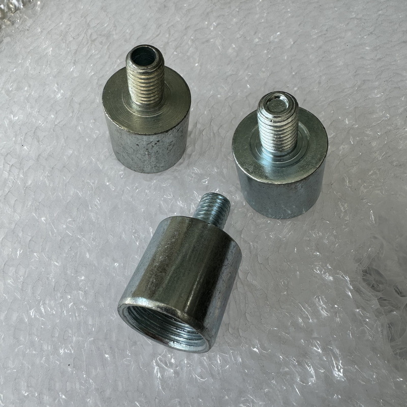UFO industrijski i rudarski lampni rameni adapter, pocinano željezo, vanjski navoj M8/M10/M12/M14, unutarnji navoj 4‑točke/6‑točaka