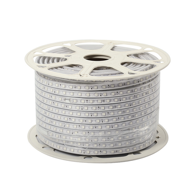 RGB LED traka 5050, 220V, vanjska, vodootporna, s višebojnim gradijentom