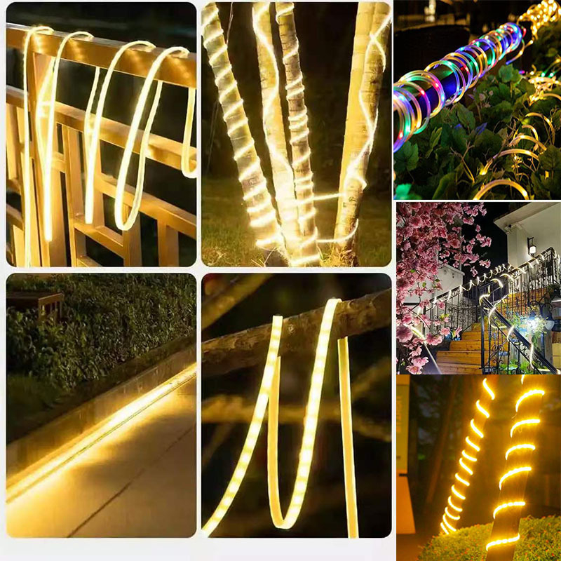 RGB LED traka sa šest boja, 220V, visoka svjetlina, vodootporna za vanjsku upotrebu, ambijentalno osvjetljenje