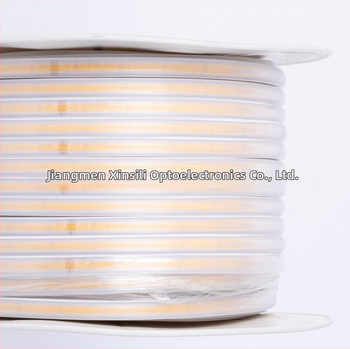COB LED pásik 220V, flexibilný, vonkajšia vodotesná osvetlenie pre domáce a priemyselné použitie, 288 LED, šírka 10 mm, 180° lúč, bez stmievania
