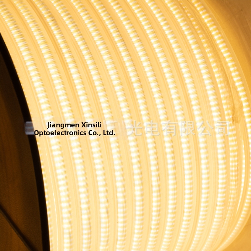 COB LED pásik 220V, flexibilný, vonkajšia vodotesná osvetlenie pre domáce a priemyselné použitie, 288 LED, šírka 10 mm, 180° lúč, bez stmievania