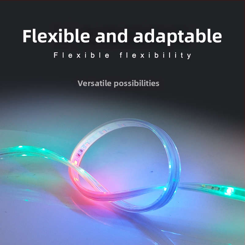 Sada LED pásov 2835-48D so šiestimi farbami, 220V, pre vonkajšie dekorácie a náladové osvetlenie