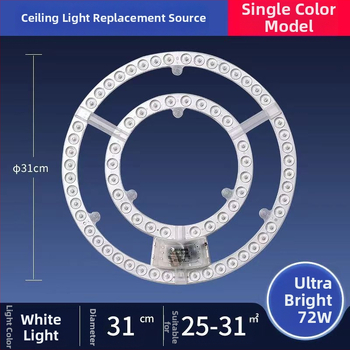 LED doska pre úpravu stropného osvetlenia, kruhové svetlo s diaľkovým ovládaním, ultra jasné úsporné LED diódy a panel svetla