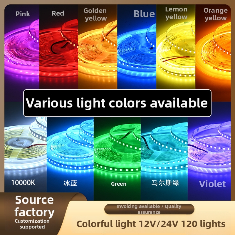 LED pás Ice Blue 24V, 120 LED (2835), vnútorné atmosférické osvetlenie