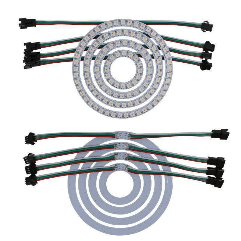 WS2812B Angel Eye LED prsten, 24 LED, 5V, RGB, kružni dekorativni svjetlosni prsten