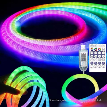 Programovateľný RGB LED pás s 360° kruhovým osvetlením, flexibilný vodeodolný neónový svetelný set s motívom dračích šupín