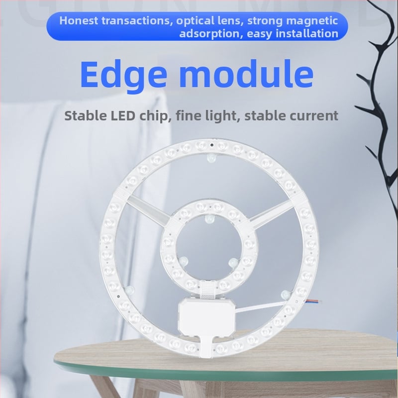 Vlastný LED panel na strop s kruhovým svetelným zdrojom, modulom na úpravu a kruhovým náhradným svetelným pásom pre domáce použitie