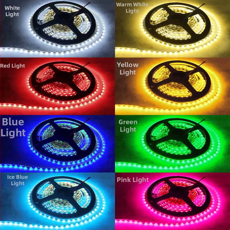 LED pásik 12V, 4 mm ultra tenký, 120 LED 2835, dĺžka 5 m, jemné svetlo do skrinky