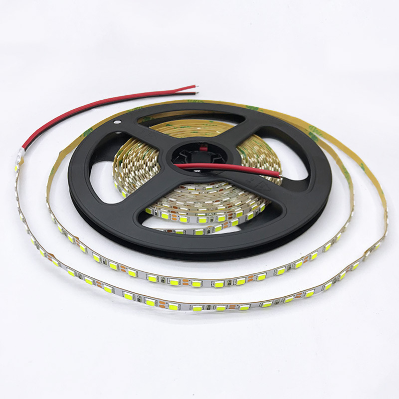 LED traka 12V, 4 mm ultra-tanka, 120 LED 2835, duljina 5 m, nježno svjetlo za ormariće