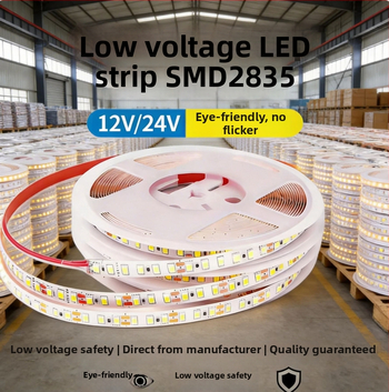 24V LED pás 5m, samolepiaci, 120 LED, bez blikotia, očiam príjemné vnútorné ambientné osvetlenie s inteligentným ovládaním (2700K–6500K)
