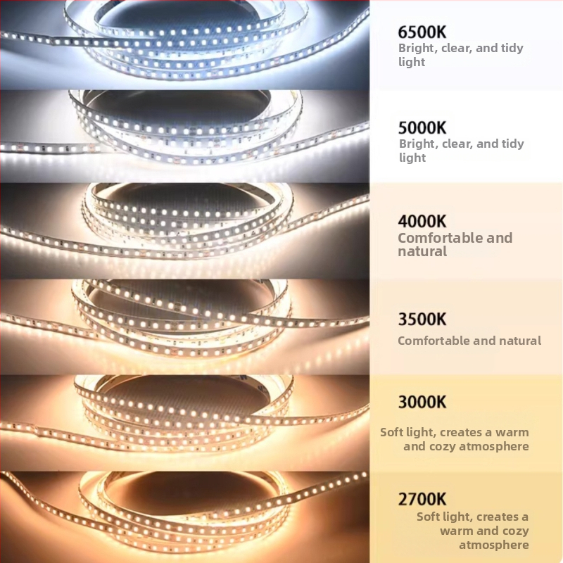 24V LED pás 5m, samolepiaci, 120 LED, bez blikotia, očiam príjemné vnútorné ambientné osvetlenie s inteligentným ovládaním (2700K–6500K)