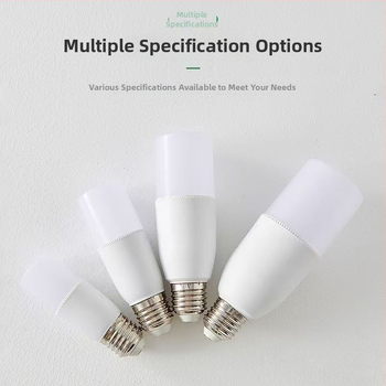 LED energeticky úsporná ultra jasná domáca lampa s veľkou závitovou základňou E27, cylindrická žiarovka do spálne a obývačky, biele a teplé svetlo