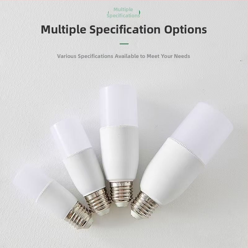 LED energeticky úsporná ultra jasná domáca lampa s veľkou závitovou základňou E27, cylindrická žiarovka do spálne a obývačky, biele a teplé svetlo