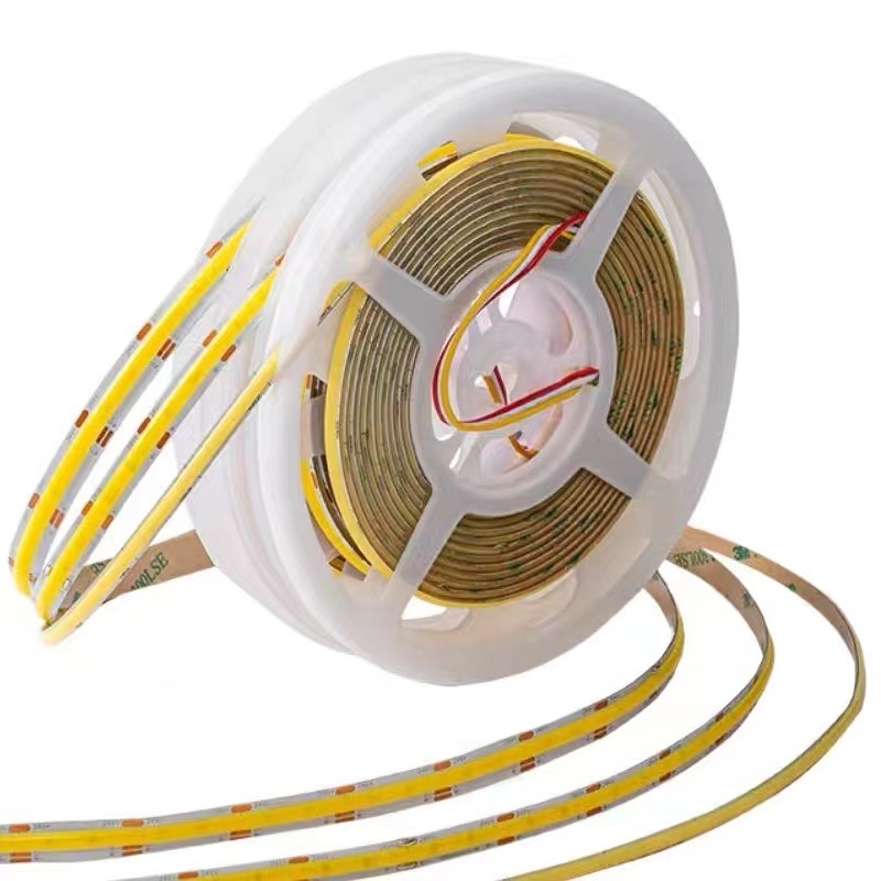 Inteligentna COB LED traka s tri boje temperature, puni spektar, upravljanje glasom i putem aplikacije, linearno osvjetljenje dnevnog boravka