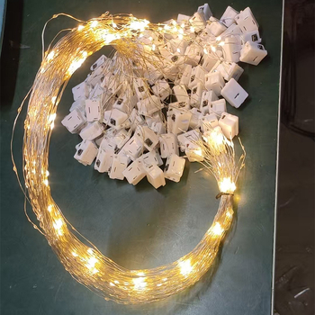 LED dekorativna svjetla s bakrenim žicom u obliku lampiona, dekorativno osvjetljenje za ukrase i poklone