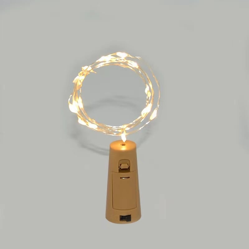Svjetleći niz s čepom boce, dužine 2 m, 20 LED, vodootporna bakrena žica, kućna božićna dekoracija