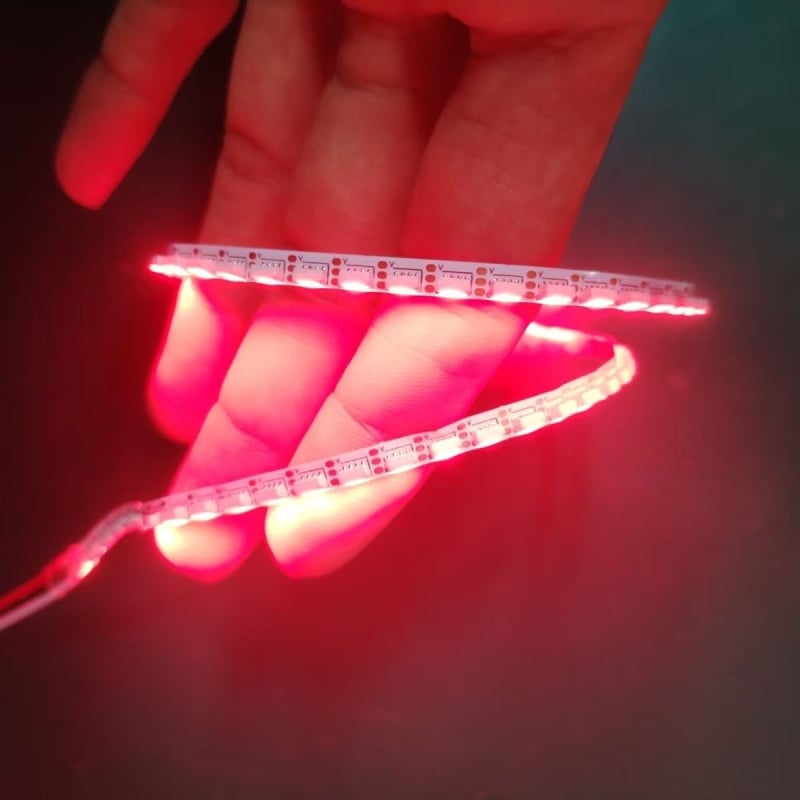 5V bočno emitirajući RGB LED trak s 144 LED-ima, ambijentalno osvjetljenje za glazbenu sobu, programabilno neprekidno dimiranje
