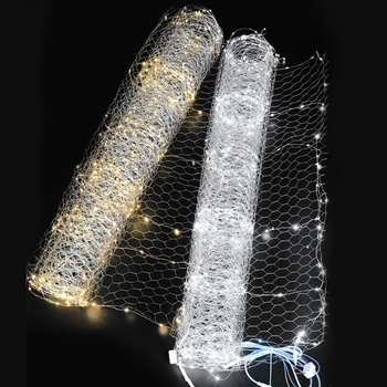 LED zvjezdana mrežasta svjetlosna traka za vjenčane dekoracije, duljina 3 m, IP65, E14, kućište od aluminijskog legura