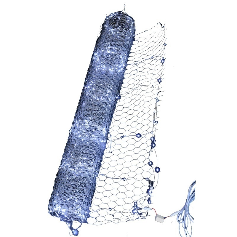 LED zvjezdana mrežasta svjetlosna traka za vjenčane dekoracije, duljina 3 m, IP65, E14, kućište od aluminijskog legura