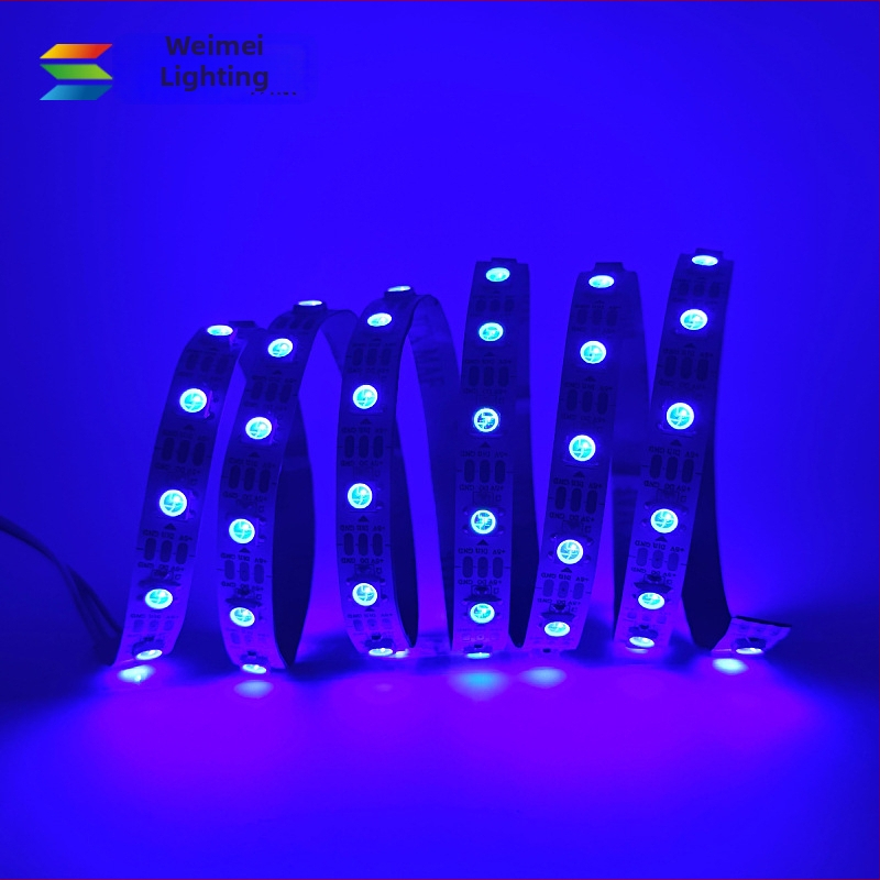 5V WS2812 RGB LED pásik, 60 LED (5050), ambientné osvetlenie, dekoratív, inteligentné ovládanie