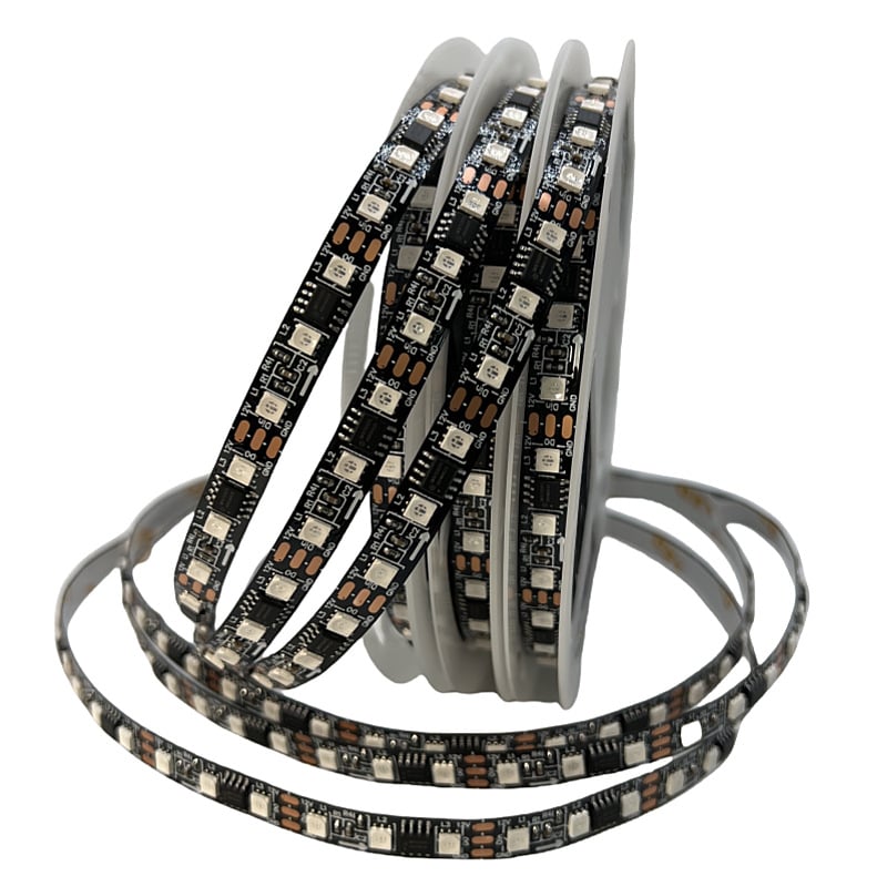 3535 RGB LED traka, 12V, širina 8 mm, 120 LED, fleksibilna unutarnja ambijentalna LED traka, regulacija svjetla, vijek trajanja 50.000 h