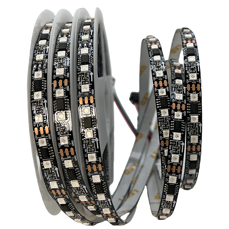 3535 RGB LED traka, 12V, širina 8 mm, 120 LED, fleksibilna unutarnja ambijentalna LED traka, regulacija svjetla, vijek trajanja 50.000 h