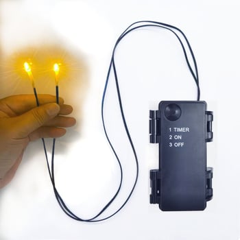 LED reťaz s meďou, dvosekciovým časovačom batérií, farebné malé svetlá pre oslavy a dekoráciu atmosféry