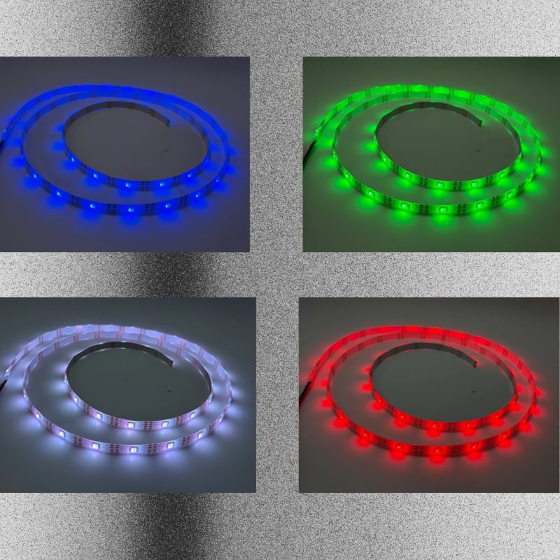 IP65 povrchovo montovaný RGB LED pás s 30 LED-diódami, SK9822, 5V, dekoratívny, s dynamickým osvetlením 5050 RGB