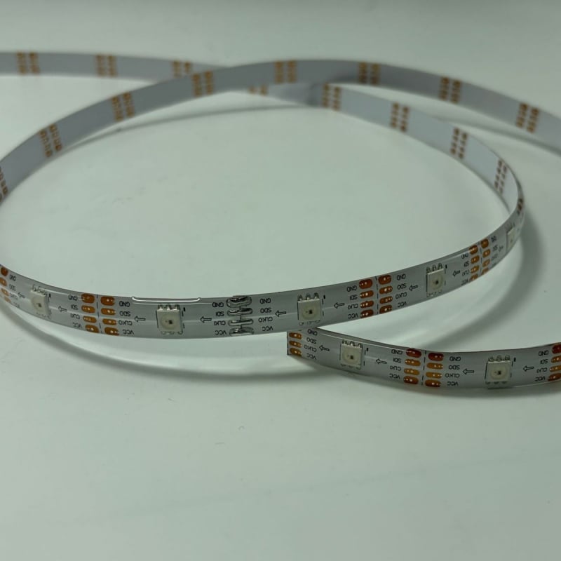IP65 povrchovo montovaný RGB LED pás s 30 LED-diódami, SK9822, 5V, dekoratívny, s dynamickým osvetlením 5050 RGB