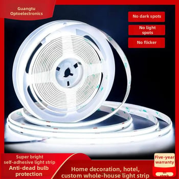 COB LED pásik, samolepiaci, 480 LED, 12V/24V, ultra úzka šírka 8 mm, na strop, skriňu a šatník