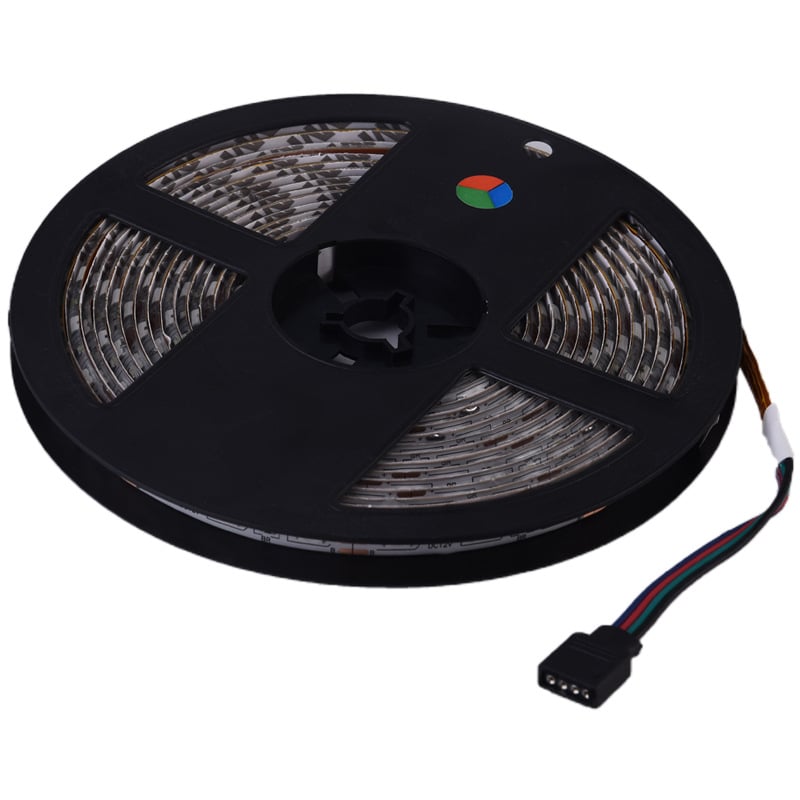 Samolepiaca RGB LED páska so hlasovým ovládaním, 12V, 5050 LED, 60 LED na rolke, 120° lúč, pre ambientné osvetlenie stropu v KTV/bar