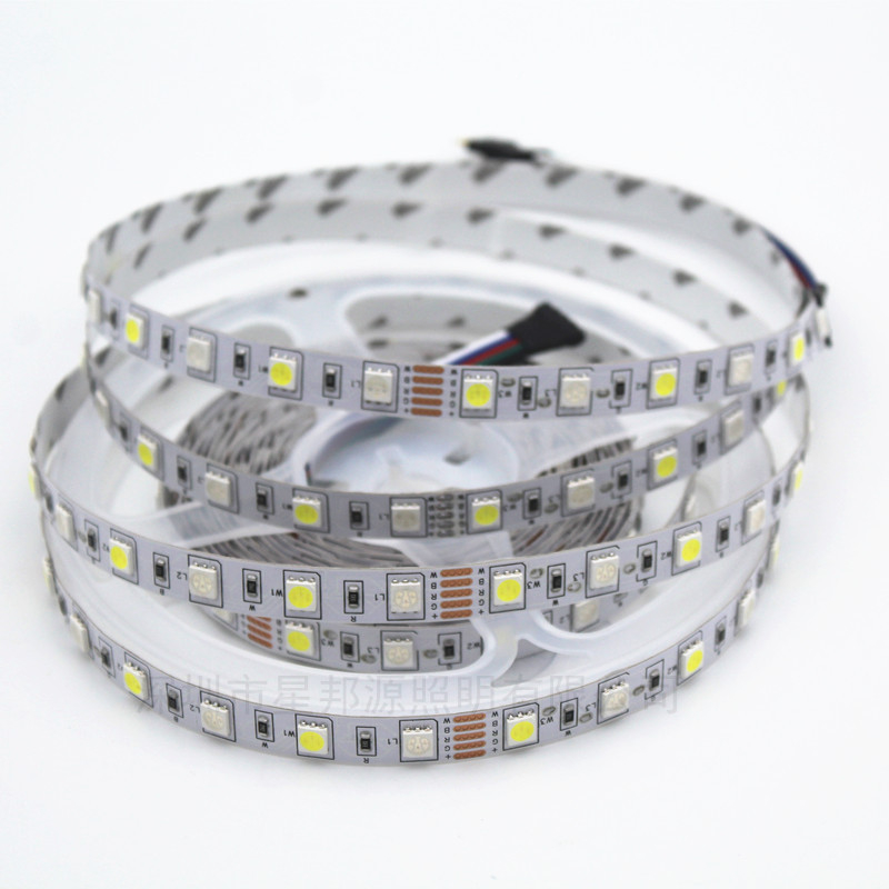 LED5050RGBW pásik, 5 m, RGBW teplá biela, 12–24 V