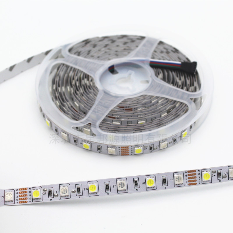 LED5050RGBW pásik, 5 m, RGBW teplá biela, 12–24 V
