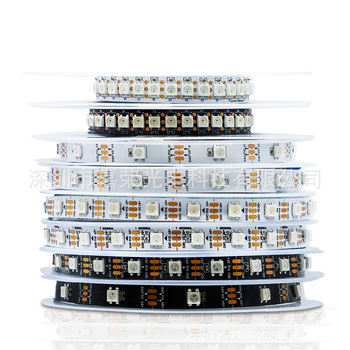 Inteligentný RGB LED pás s WS2811/WS2815, DMX512, flexibilný 5V/12V/24V, farebné efekty (model Jr-60554)