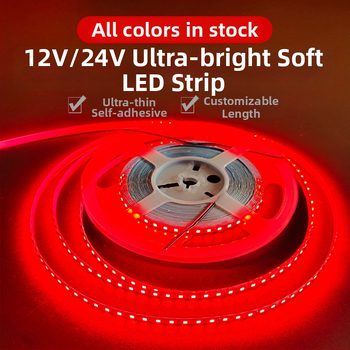 LED Mäkká svetelná páska, ľadovo modrá, 12V, 2835 LED, 120 LED, vnútorné osvetlenie