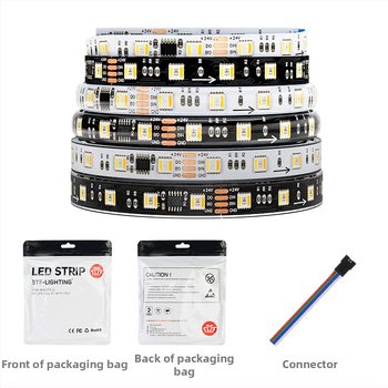 RGBCW päť v jednom 5050 plnofarebná LED páska WS2805IC RGBCCT atmosféra 24V programovateľná