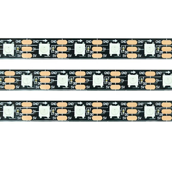 5V RGB LED pásik pre ambientné osvetlenie, programovateľný, s integrovaným IC, obnova prerušenia, 5050 RGB prispôsobiteľná inteligentná páska