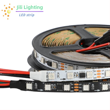 WS2811 RGB LED pásik, vodotesný, silikónový, 12V, 5050 LED, šírka 5 mm, adresovateľný