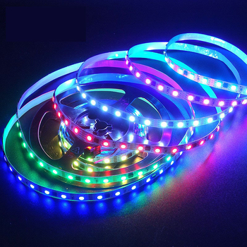WS2811 RGB LED pásik, vodotesný, silikónový, 12V, 5050 LED, šírka 5 mm, adresovateľný