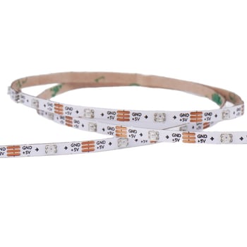 5V tenký RGB LED pás pre diorámové modely áut, 2,7 mm, flexibilný, plnofarebný
