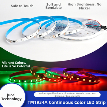 TM1934A 5050 RGB LED pás s externým IC, programovateľný plnofarebný LED pás, funkcia obnovenia z prerušenia