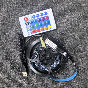 5V LED nízkonapäťová páska sada 5050 RGB pre atmosférické osvetlenie s Bluetooth diaľkovým ovládaním