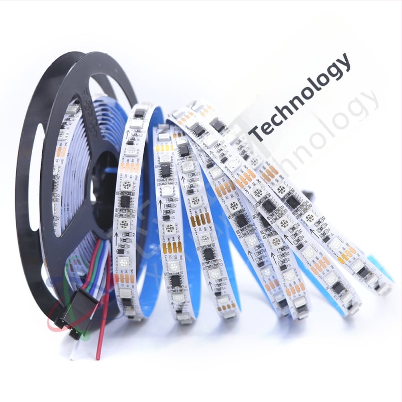 24V RGB LED pásik, 60 LED, 20 segmentov, inteligentné programovanie, pre bar, KTV a domov