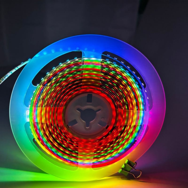 WS2812B 4 mm RGB LED pásik, 0807SMD, DIY programovateľný, flexibilný svetelný pás