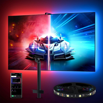 RGB LED pás pre televízor s Bluetoothom, synchronizácia s obrazovkou, atmosférické osvetlenie pre hudbu
