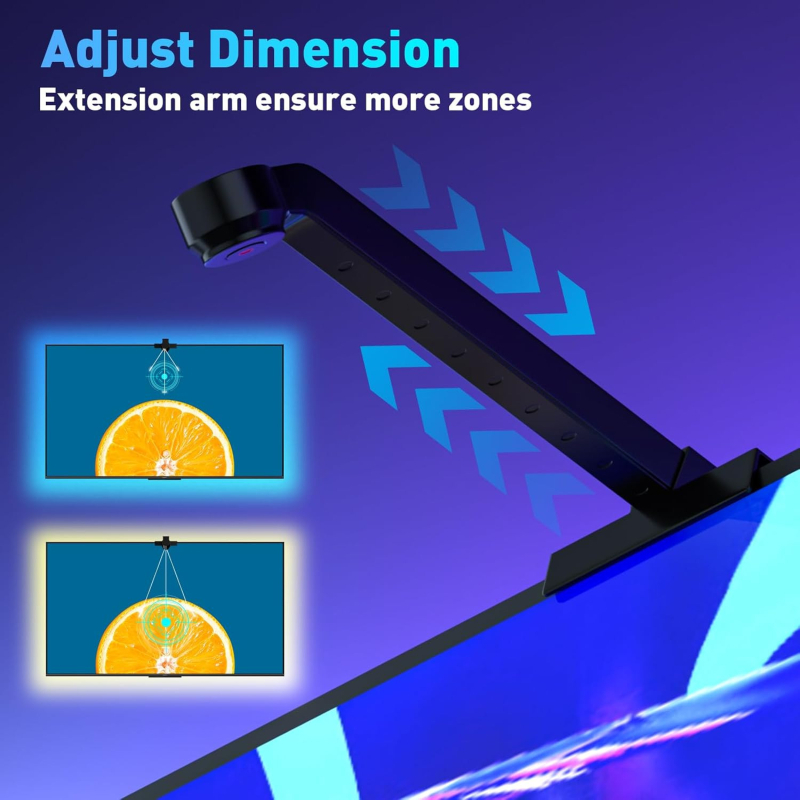 RGB LED pás pre televízor s Bluetoothom, synchronizácia s obrazovkou, atmosférické osvetlenie pre hudbu