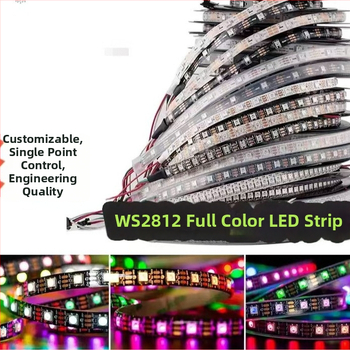 WS8BLED 5050 RGB LED pás s vstavaným IC, stmievateľný a programovateľný 5V WS2812B