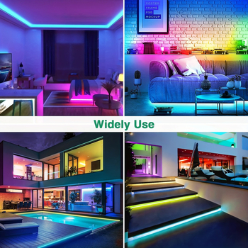 WS8BLED 5050 RGB LED pás s vstavaným IC, stmievateľný a programovateľný 5V WS2812B