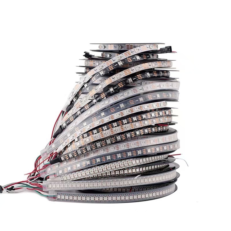 WS8BLED 5050 RGB LED pás s vstavaným IC, stmievateľný a programovateľný 5V WS2812B