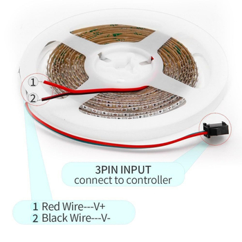 2,6 mm 0807 RGB LED pás s tenkou doskou, 5V, pre automobilovú atmosféru